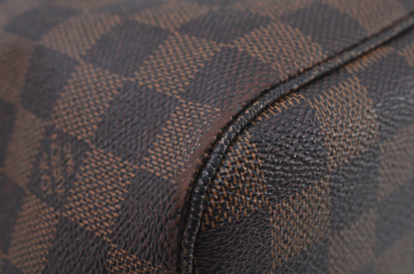 Authentic Louis Vuitton Damier Neverfull MM Shoulder Tote Bag N51105 LV K9467