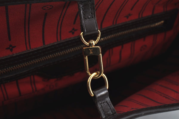 Authentic Louis Vuitton Damier Neverfull MM Shoulder Tote Bag N51105 LV K9467