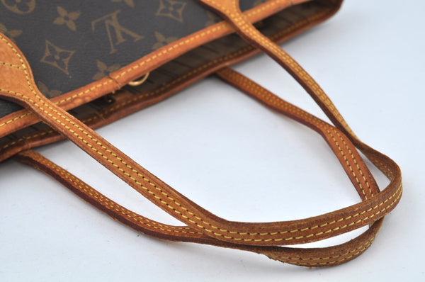 Authentic Louis Vuitton Monogram Neverfull PM Shoulder Tote Bag M40155 LV K9739
