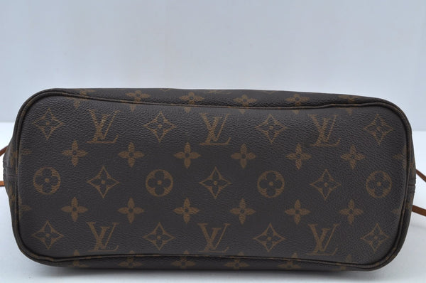 Authentic Louis Vuitton Monogram Neverfull PM Shoulder Tote Bag M40155 LV K9739