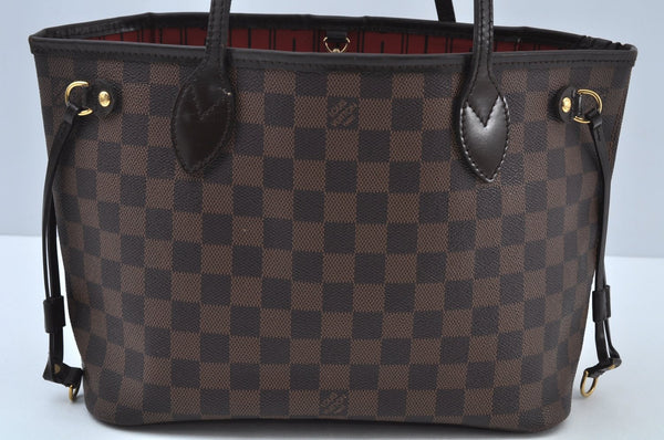 Authentic Louis Vuitton Damier Neverfull PM Shoulder Tote Bag N51109 LV K9740
