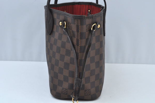 Authentic Louis Vuitton Damier Neverfull PM Shoulder Tote Bag N51109 LV K9740