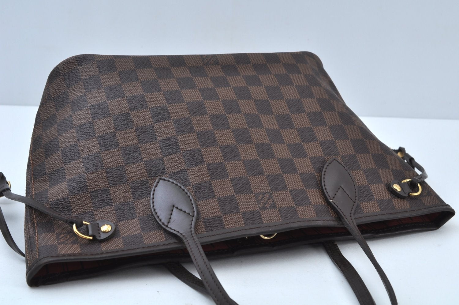 Authentic Louis Vuitton Damier Neverfull PM Shoulder Tote Bag N51109 LV K9740