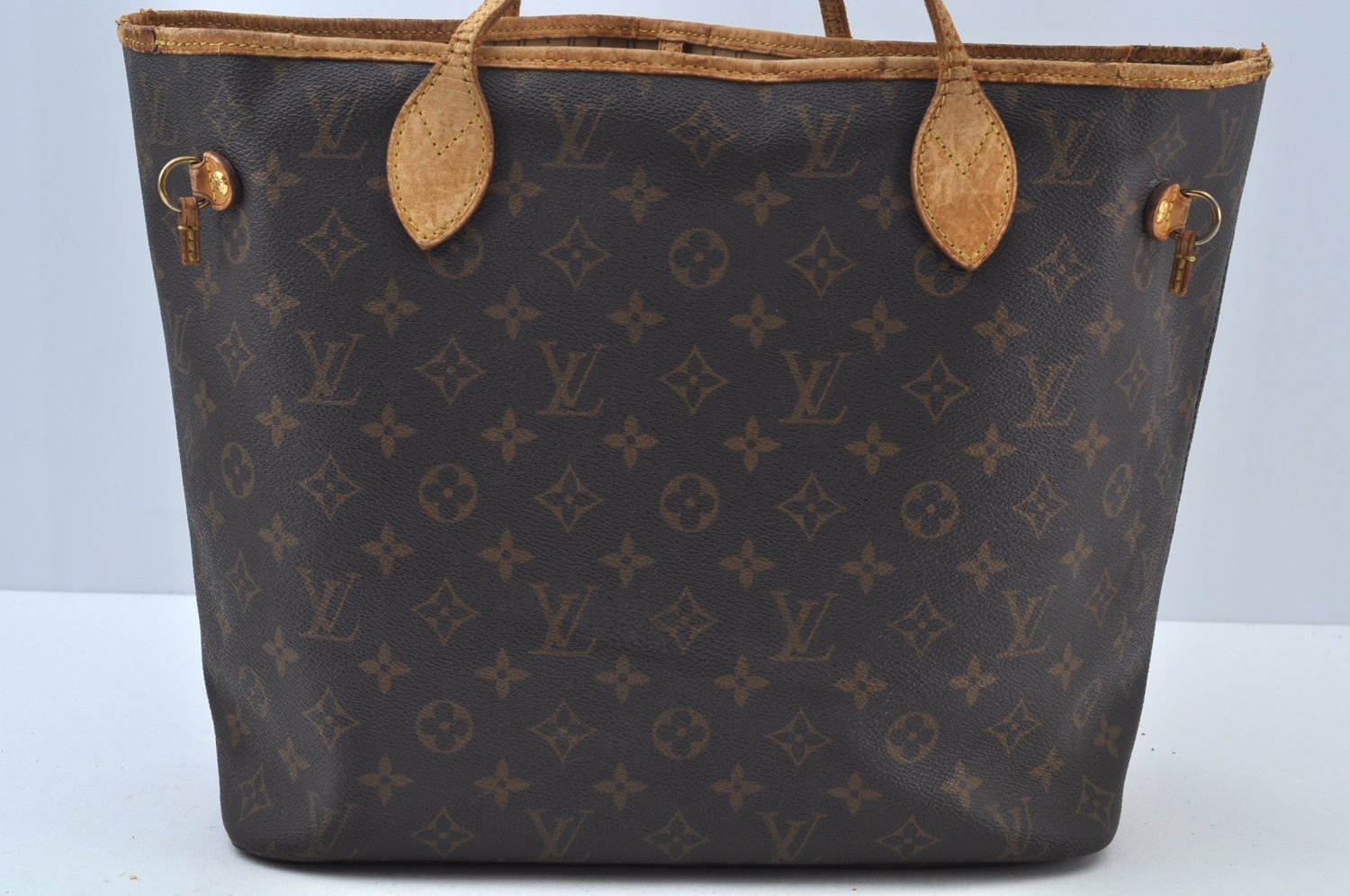Authentic Louis Vuitton Monogram Neverfull MM Shoulder Tote Bag M40156 LV K9785
