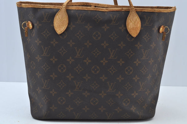 Authentic Louis Vuitton Monogram Neverfull MM Shoulder Tote Bag M40156 LV K9785