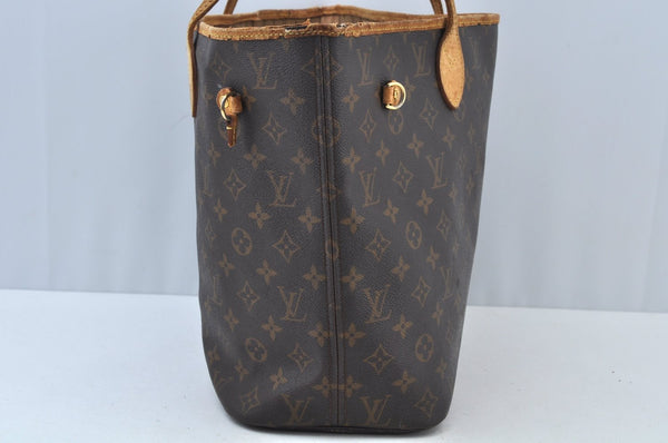 Authentic Louis Vuitton Monogram Neverfull MM Shoulder Tote Bag M40156 LV K9785