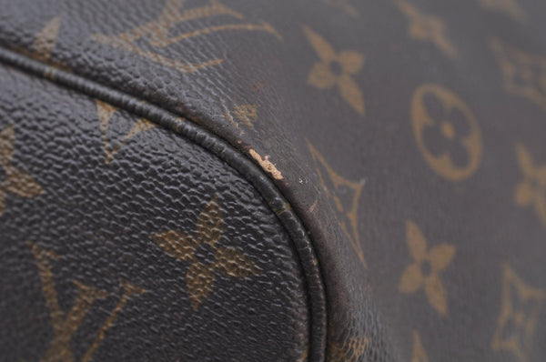 Authentic Louis Vuitton Monogram Neverfull MM Shoulder Tote Bag M40156 LV K9785