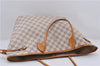 Authentic Louis Vuitton Damier Azur Neverfull MM Tote Bag N51107 LV 0035E