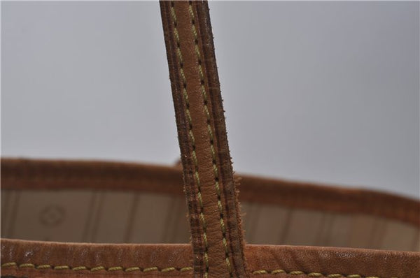 Authentic Louis Vuitton Damier Azur Neverfull MM Tote Bag N51107 LV 0035E