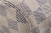 Authentic Louis Vuitton Damier Azur Neverfull MM Tote Bag N51107 LV 0035E