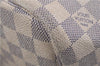 Authentic Louis Vuitton Damier Azur Neverfull MM Tote Bag N51107 LV 0035E