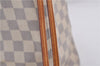 Authentic Louis Vuitton Damier Azur Neverfull MM Tote Bag N51107 LV 0035E