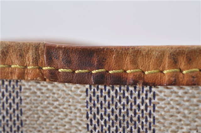 Authentic Louis Vuitton Damier Azur Neverfull MM Tote Bag N51107 LV 0035E