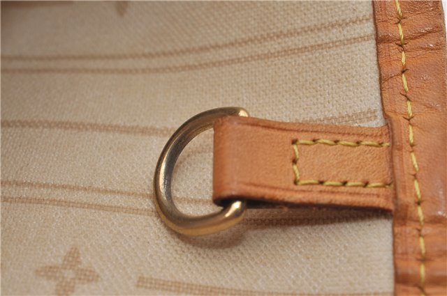 Authentic Louis Vuitton Damier Azur Neverfull MM Tote Bag N51107 LV 0035E