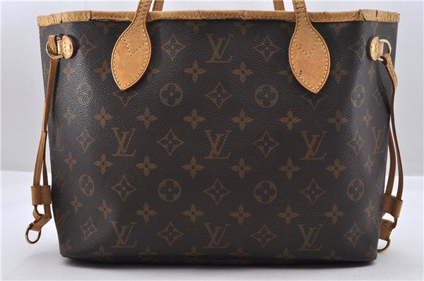 Authentic Louis Vuitton Monogram Neverfull PM Tote Bag M40155 LV 0054D