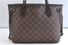 Authentic Louis Vuitton Damier Neverfull PM Shoulder Tote Bag N51109 LV 0180F