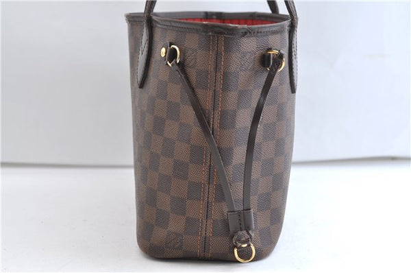 Authentic Louis Vuitton Damier Neverfull PM Shoulder Tote Bag N51109 LV 0180F