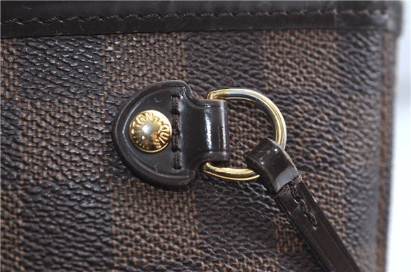 Authentic Louis Vuitton Damier Neverfull PM Shoulder Tote Bag N51109 LV 0180F