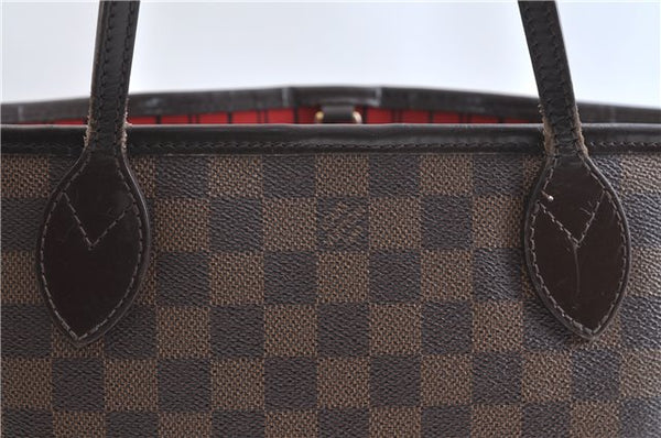 Authentic Louis Vuitton Damier Neverfull PM Shoulder Tote Bag N51109 LV 0180F