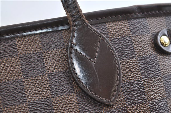 Authentic Louis Vuitton Damier Neverfull PM Shoulder Tote Bag N51109 LV 0180F