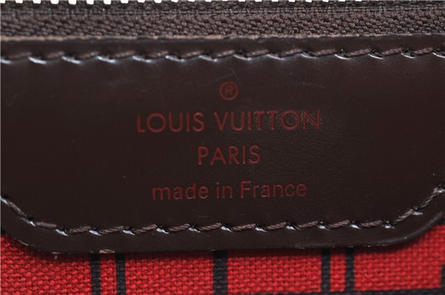 Authentic Louis Vuitton Damier Neverfull PM Shoulder Tote Bag N51109 LV 0180F