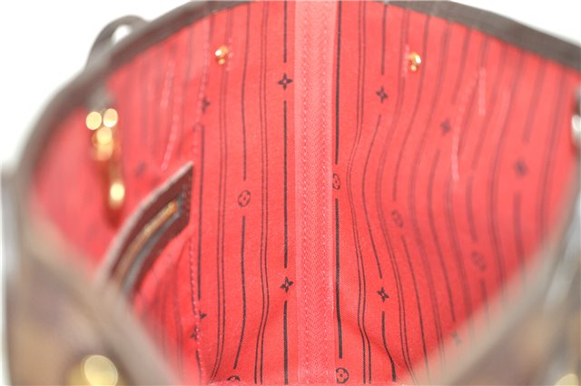 Authentic Louis Vuitton Damier Neverfull PM Shoulder Tote Bag N51109 LV 0180F