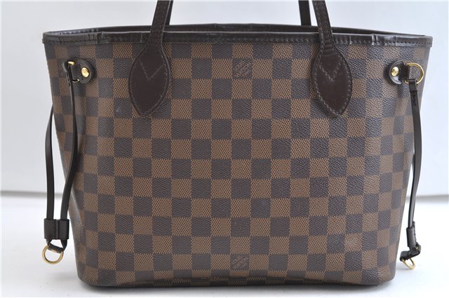 Authentic Louis Vuitton Damier Neverfull PM Shoulder Tote Bag N51109 LV 0325F