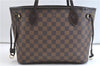 Authentic Louis Vuitton Damier Neverfull PM Shoulder Tote Bag N51109 LV 0325F
