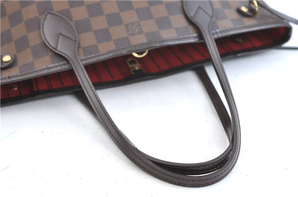 Authentic Louis Vuitton Damier Neverfull PM Shoulder Tote Bag N51109 LV 0325F