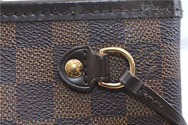 Authentic Louis Vuitton Damier Neverfull PM Shoulder Tote Bag N51109 LV 0325F