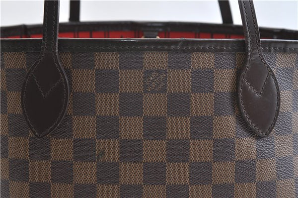 Authentic Louis Vuitton Damier Neverfull PM Shoulder Tote Bag N51109 LV 0325F