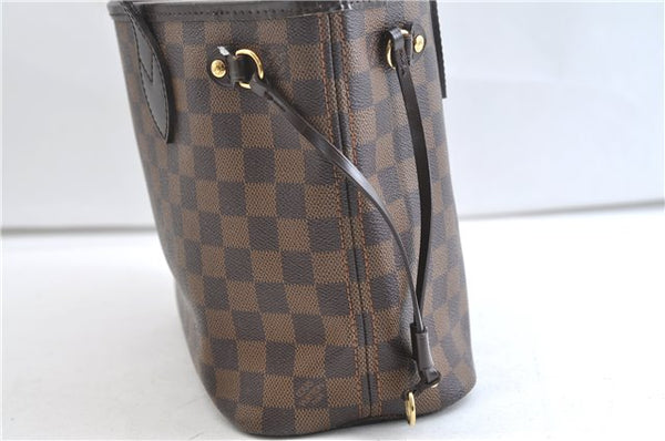 Authentic Louis Vuitton Damier Neverfull PM Shoulder Tote Bag N51109 LV 0325F