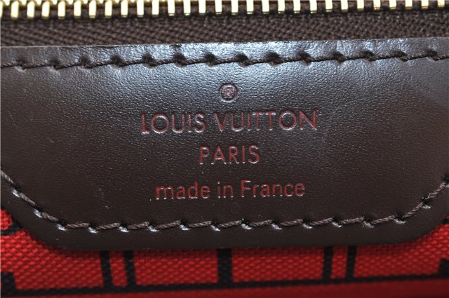 Authentic Louis Vuitton Damier Neverfull PM Shoulder Tote Bag N51109 LV 0325F