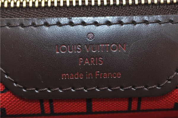 Authentic Louis Vuitton Damier Neverfull PM Shoulder Tote Bag N51109 LV 0325F