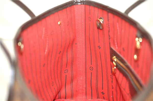 Authentic Louis Vuitton Damier Neverfull PM Shoulder Tote Bag N51109 LV 0325F