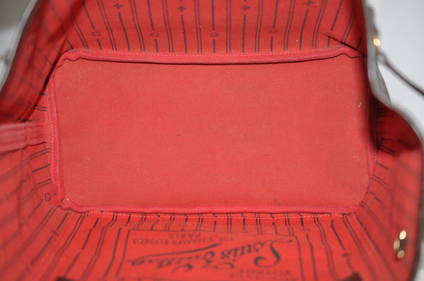 Authentic Louis Vuitton Damier Neverfull MM Shoulder Tote Bag N51105 LV 0333F