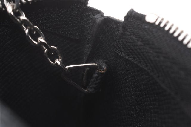 Authentic Louis Vuitton Damier Graphite Pochette Cles Coin Case N60155 Box 0358F