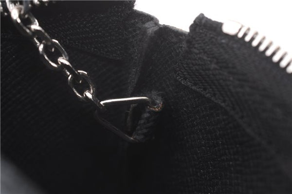 Authentic Louis Vuitton Damier Graphite Pochette Cles Coin Case N60155 Box 0358F