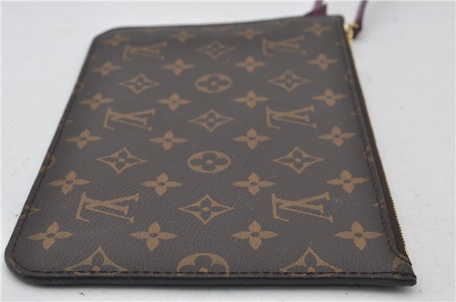 Authentic Louis Vuitton Monogram Neverfull Pouch Purse Clutch Bag Purple 0367F