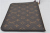 Authentic Louis Vuitton Monogram Neverfull Pouch Purse Clutch Bag Purple 0367F