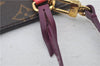 Authentic Louis Vuitton Monogram Neverfull Pouch Purse Clutch Bag Purple 0367F