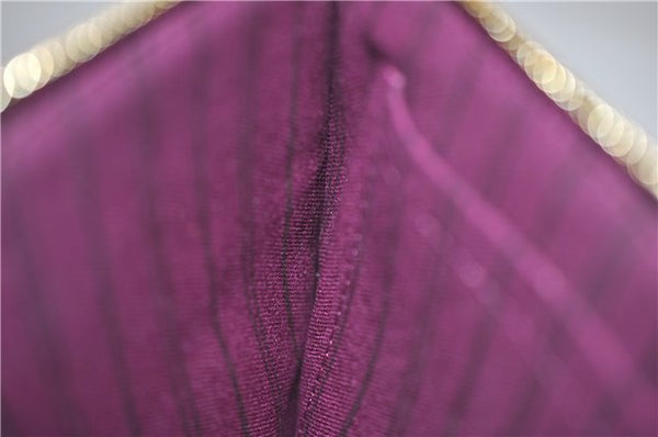 Authentic Louis Vuitton Monogram Neverfull Pouch Purse Clutch Bag Purple 0367F