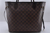 Authentic Louis Vuitton Damier Neverfull MM Shoulder Tote Bag N51105 LV 0413E