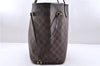Authentic Louis Vuitton Damier Neverfull MM Shoulder Tote Bag N51105 LV 0413E