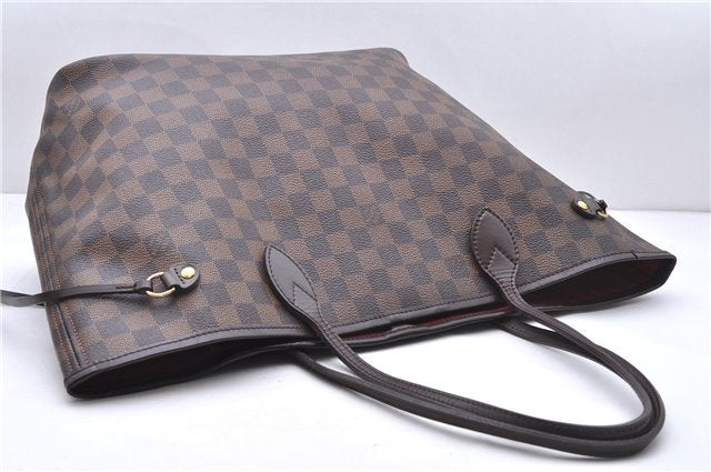 Authentic Louis Vuitton Damier Neverfull MM Shoulder Tote Bag N51105 LV 0413E