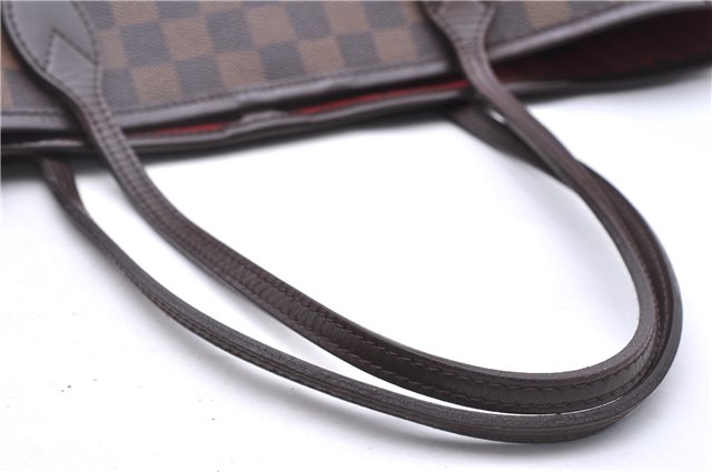 Authentic Louis Vuitton Damier Neverfull MM Shoulder Tote Bag N51105 LV 0413E