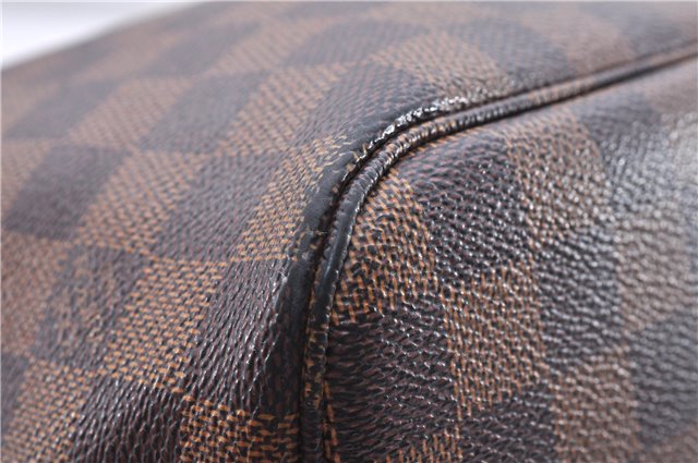 Authentic Louis Vuitton Damier Neverfull MM Shoulder Tote Bag N51105 LV 0413E