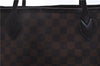 Authentic Louis Vuitton Damier Neverfull MM Shoulder Tote Bag N51105 LV 0413E