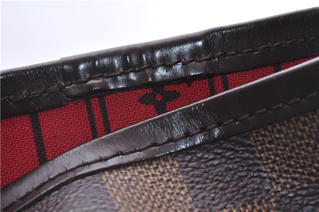 Authentic Louis Vuitton Damier Neverfull MM Shoulder Tote Bag N51105 LV 0413E