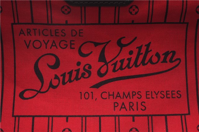 Authentic Louis Vuitton Damier Neverfull MM Shoulder Tote Bag N51105 LV 0413E